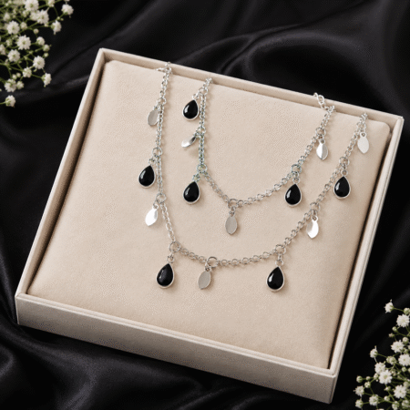Black Charm Anklet