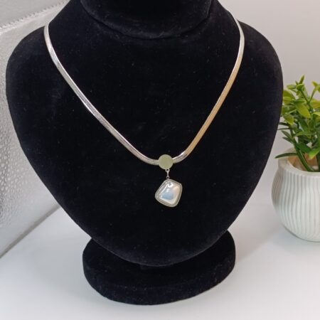 Iridescent Stone Pendant