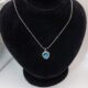 Blue Crystal Heart Pendant