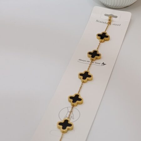 Black Clover Charm Bracelet