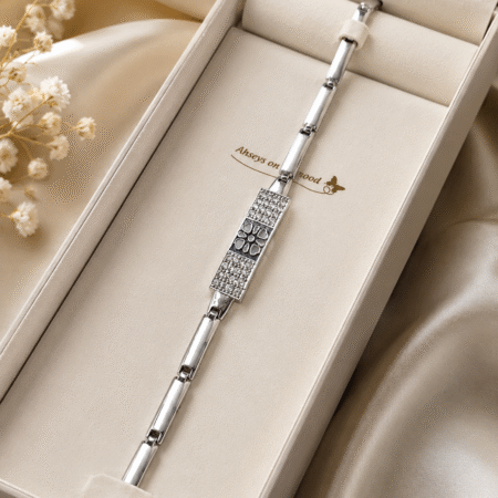Silver Charm Link Bracelet