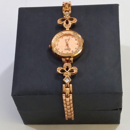 Floral Charm Rose Gold Watch