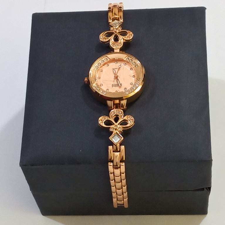 Floral Charm Rose Gold Watch