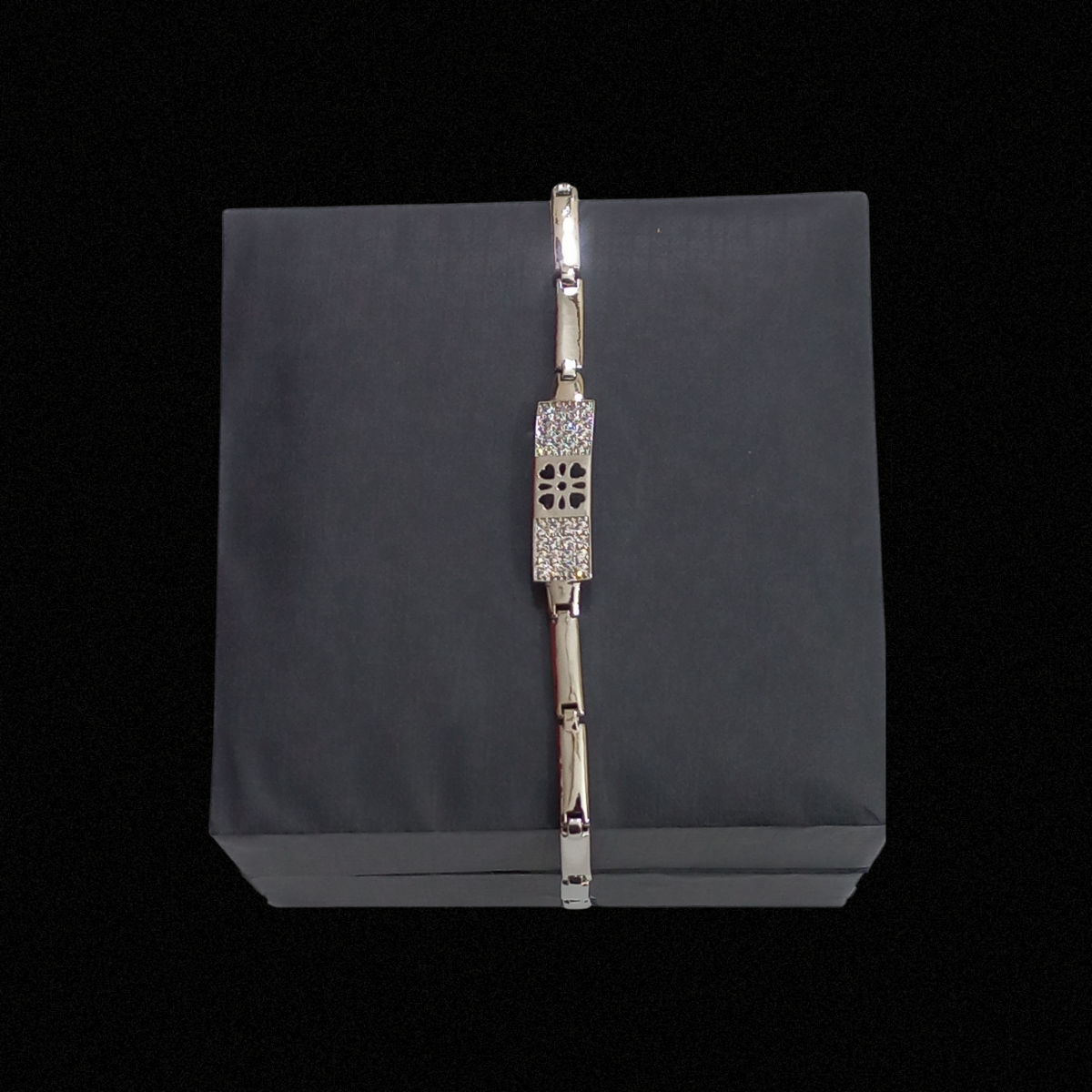 Silver Charm Link Bracelet