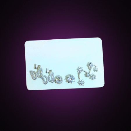 Triple Pairs Glam Stud Set